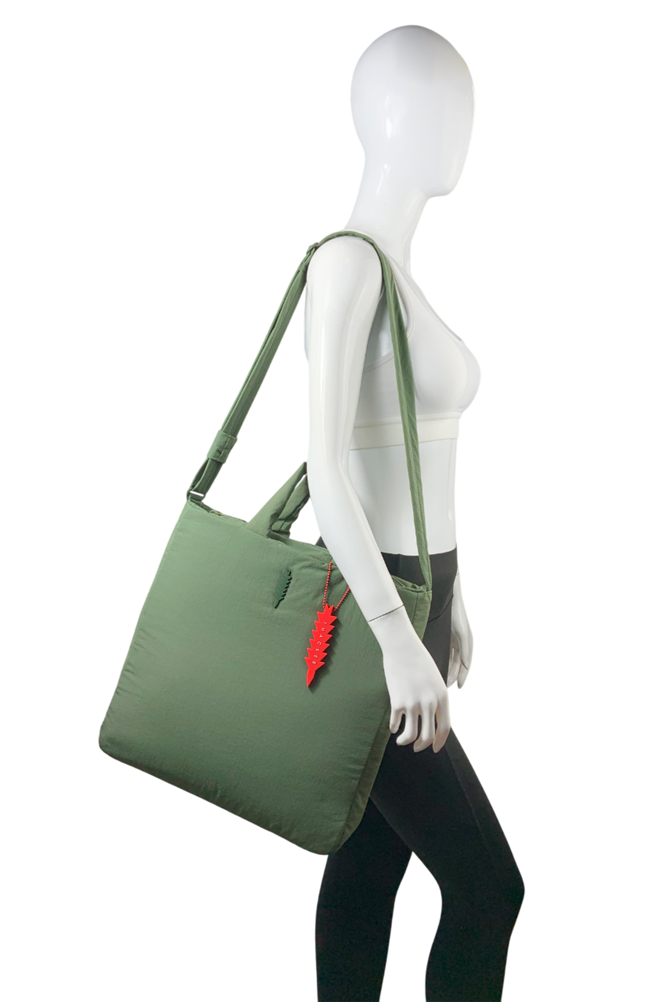 Cloud Messenger Tote | Forest