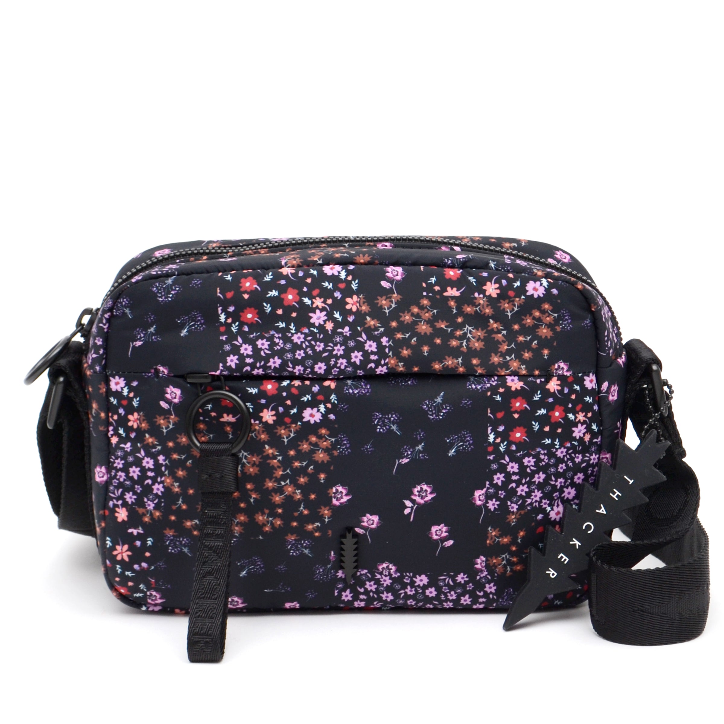 Feather camera Belt Bag | Black Rose Nylon