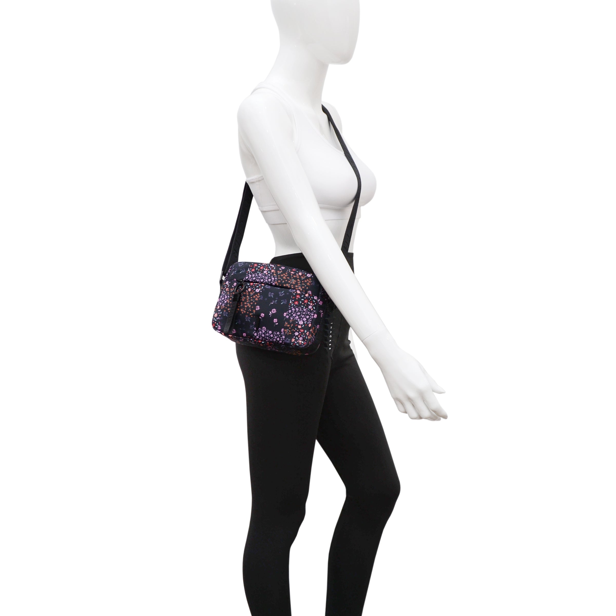 Feather camera Belt Bag | Black Rose Nylon