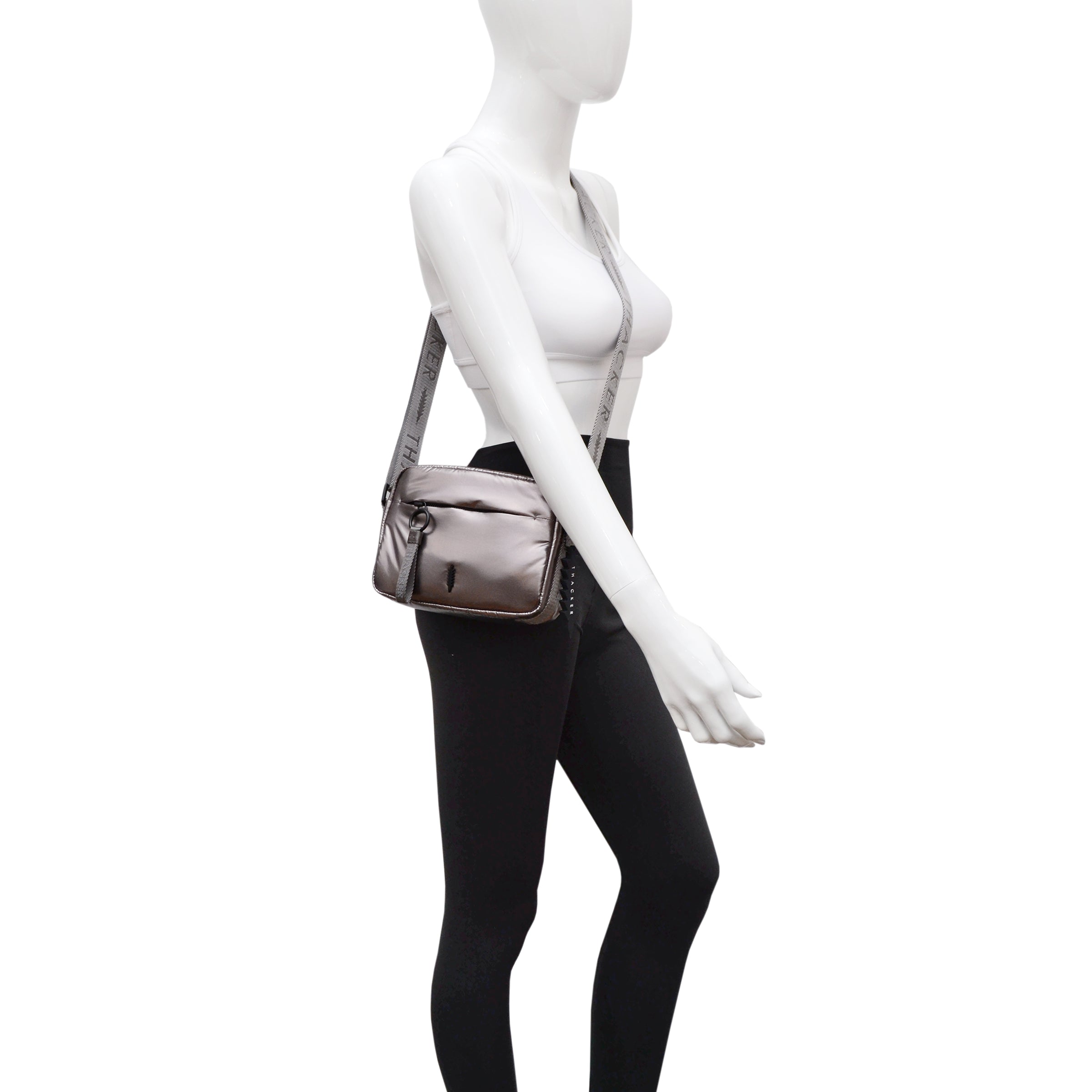 Feather camera Belt Bag | Pewter Nylon