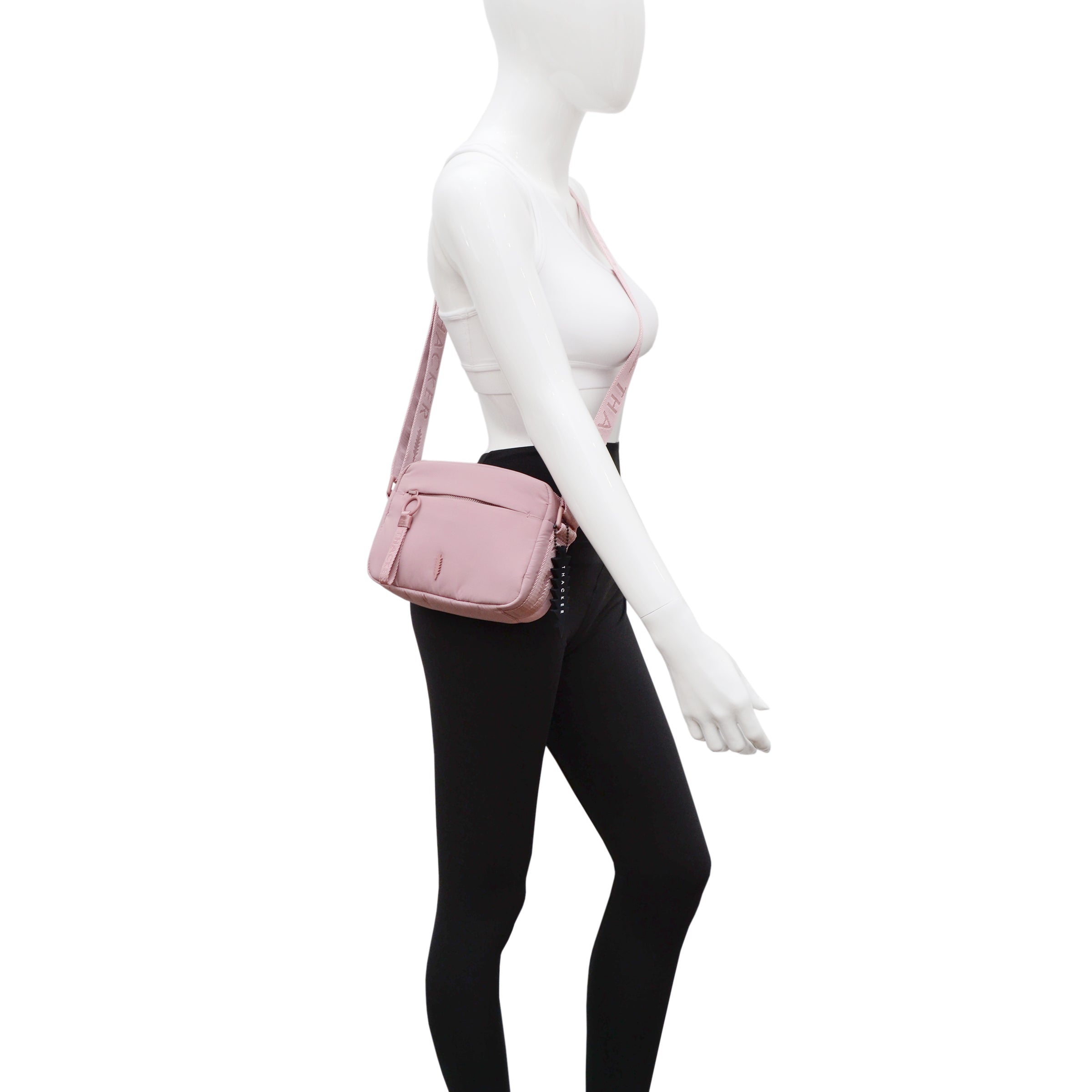 Feather camera Belt Bag | Rose Blush Nylon