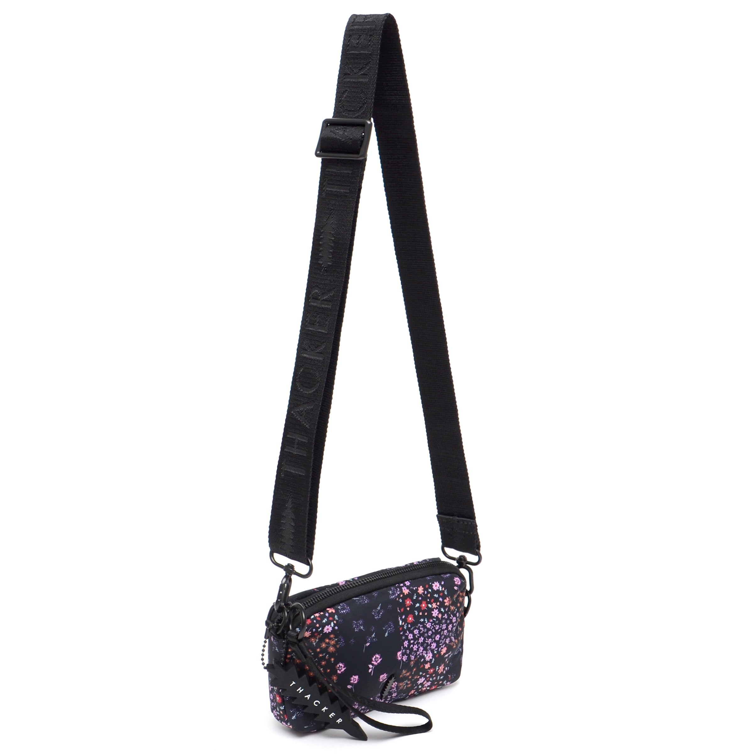 Feather 3 in 1 Belt Bag | Black Rose Nylon