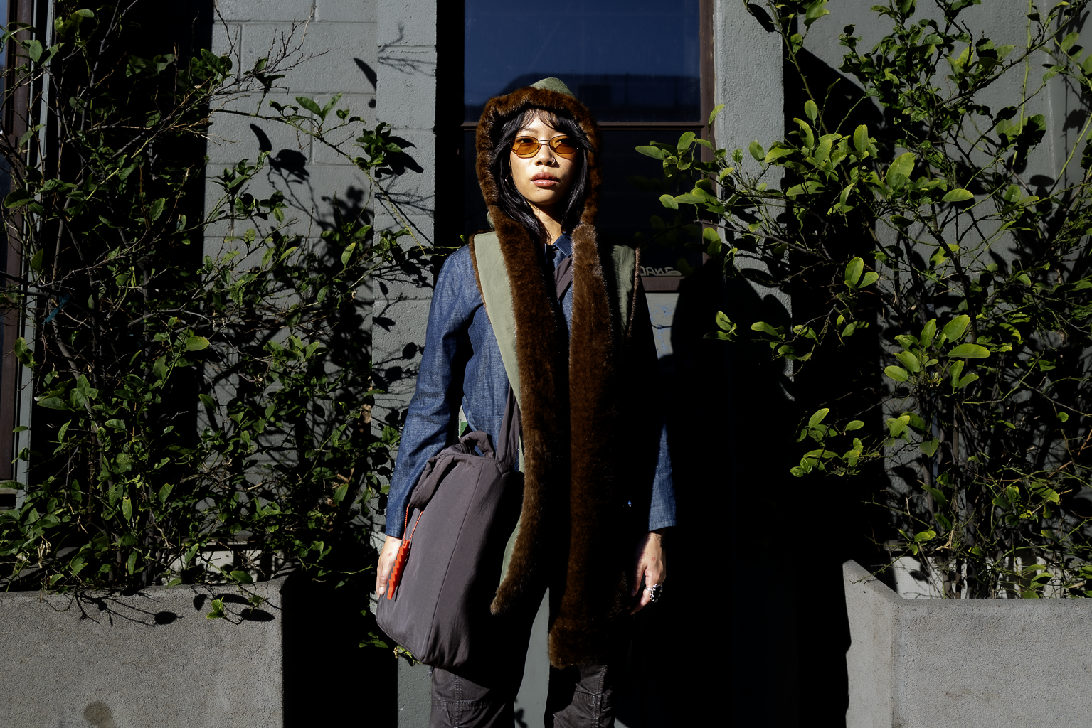 Strata Hooded Scarf | Forest