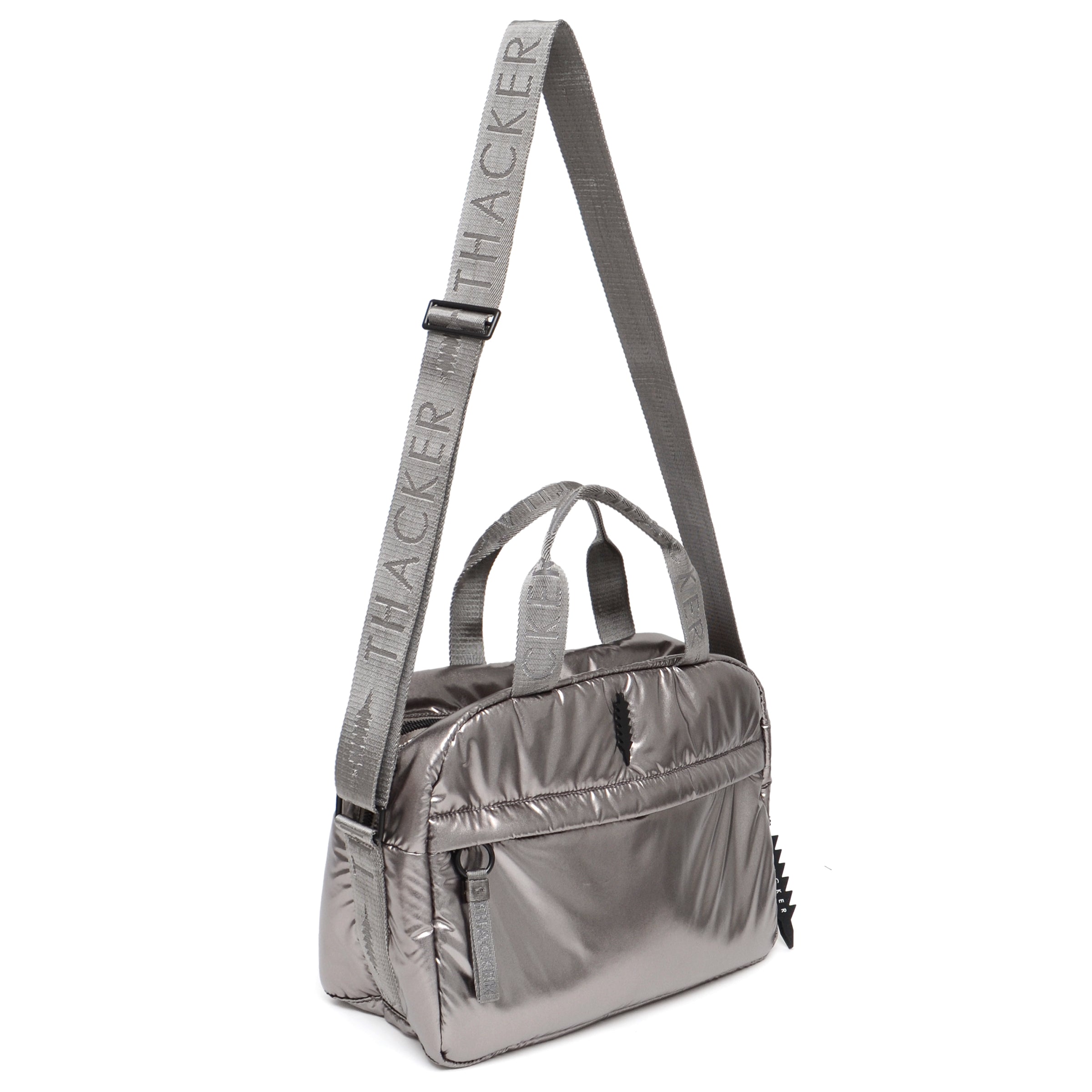 Feather Day Duffle | Pewter Nylon