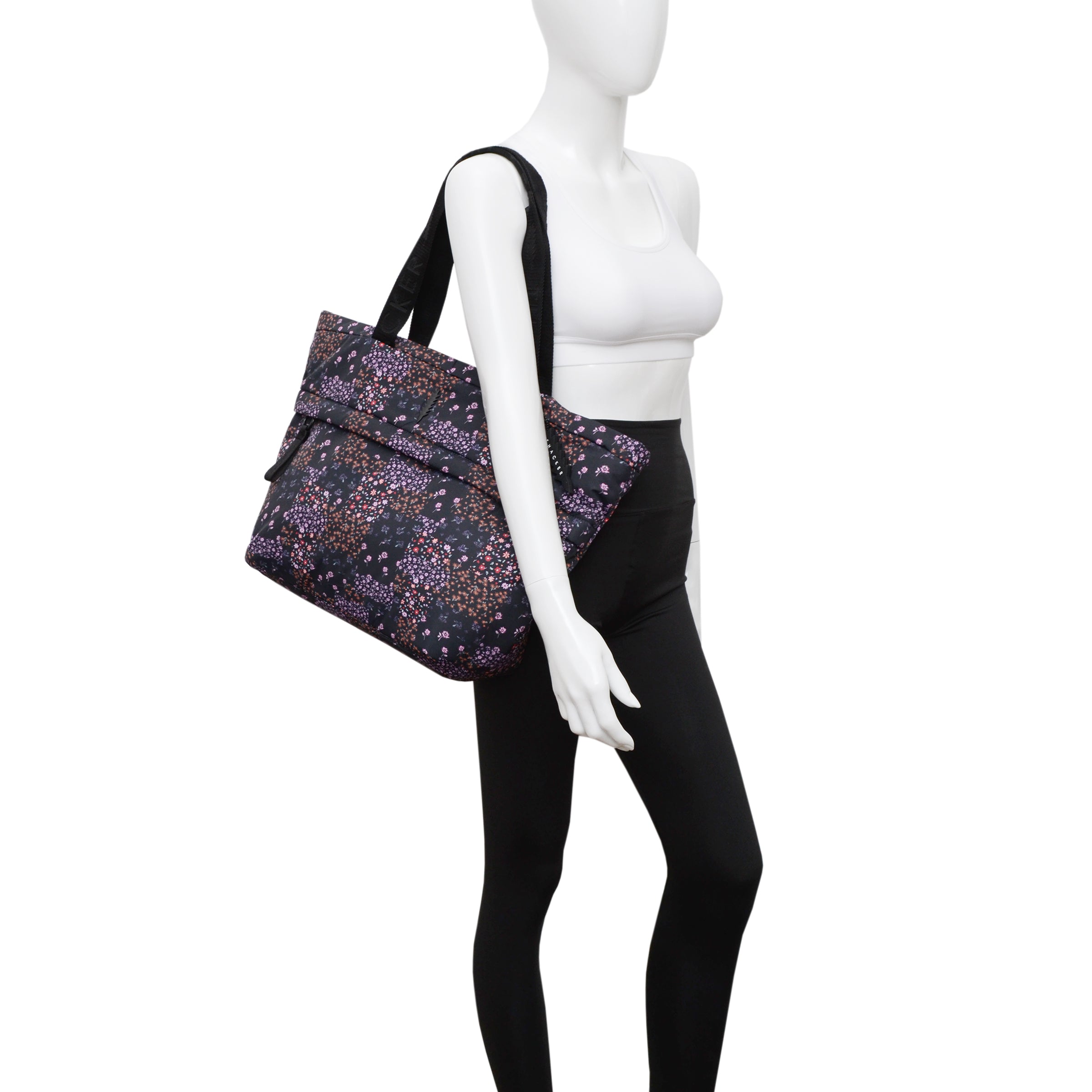 Feather Large Carryall | Black Rose Nylon