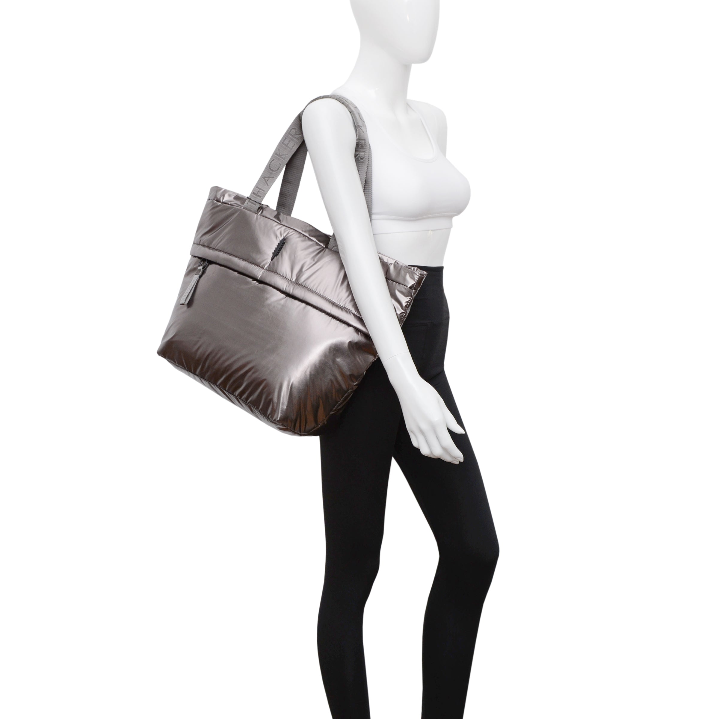 Feather Large Carryall | Pewter Nylon