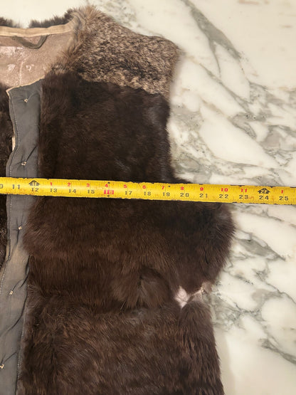 1940s European Reversible Fur Vest