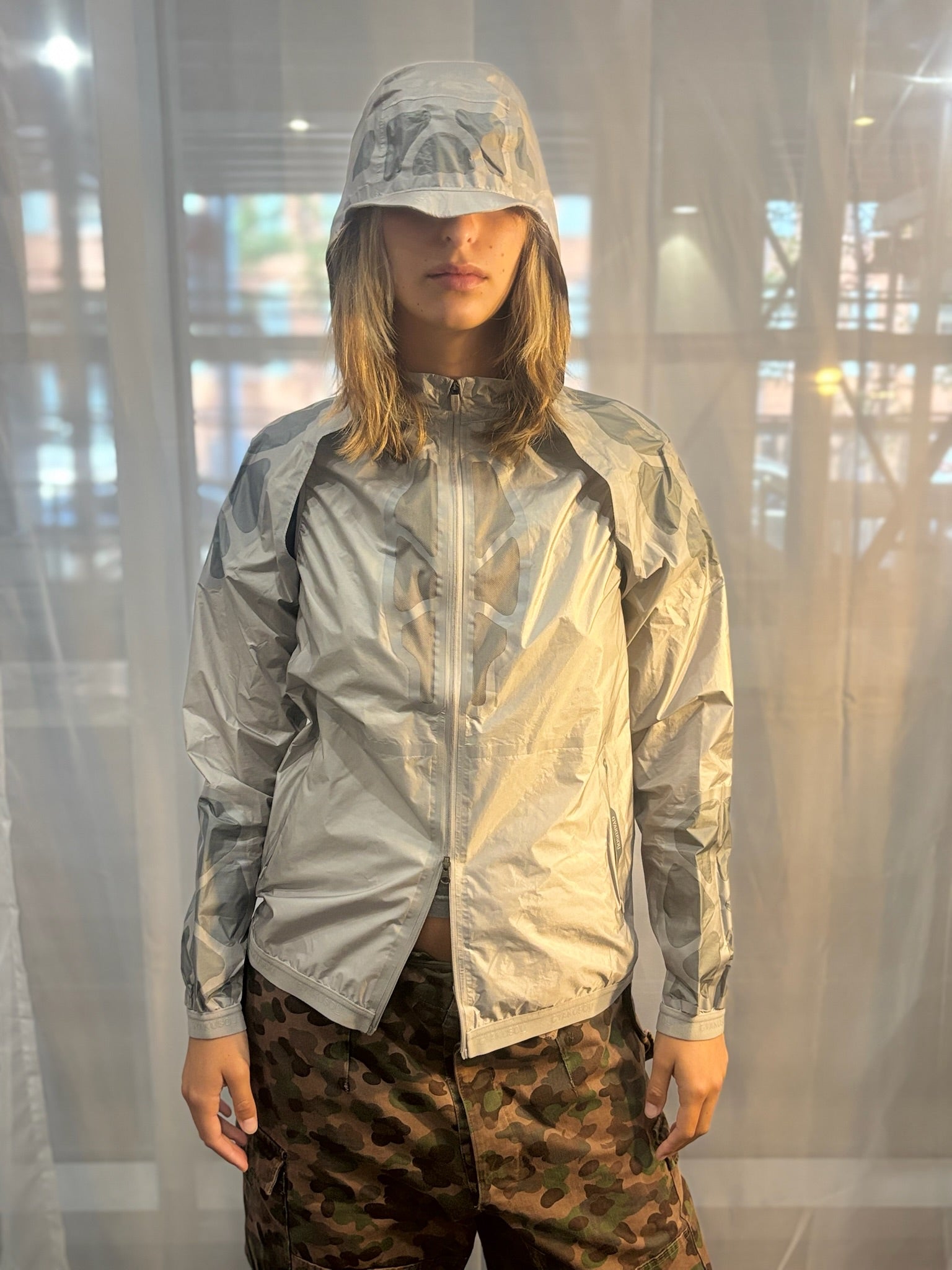 Gyakusou Silver Running Two-Piece Windbreaker