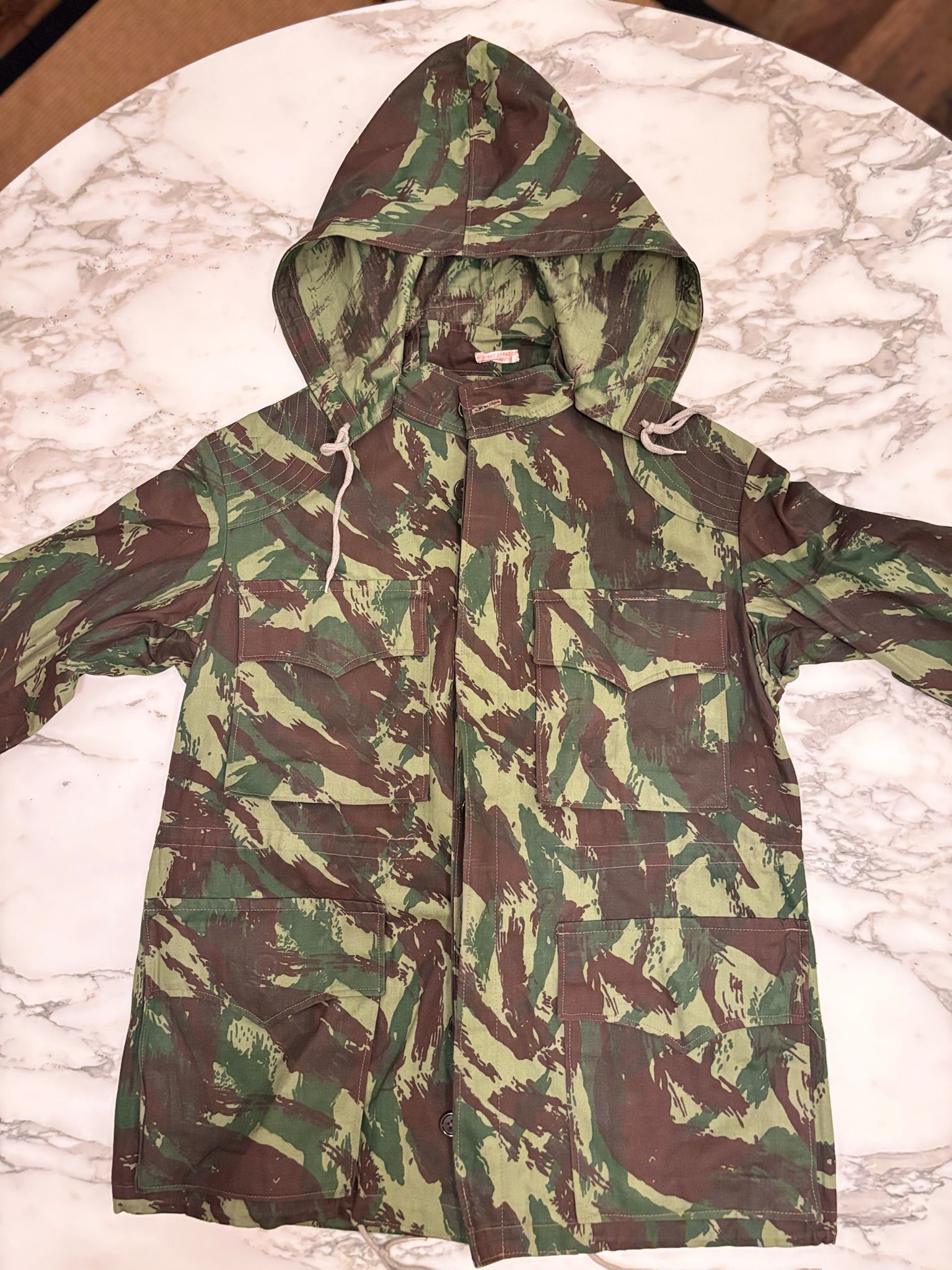 1980s Portuguese Brushstroke Camo Field Jacket