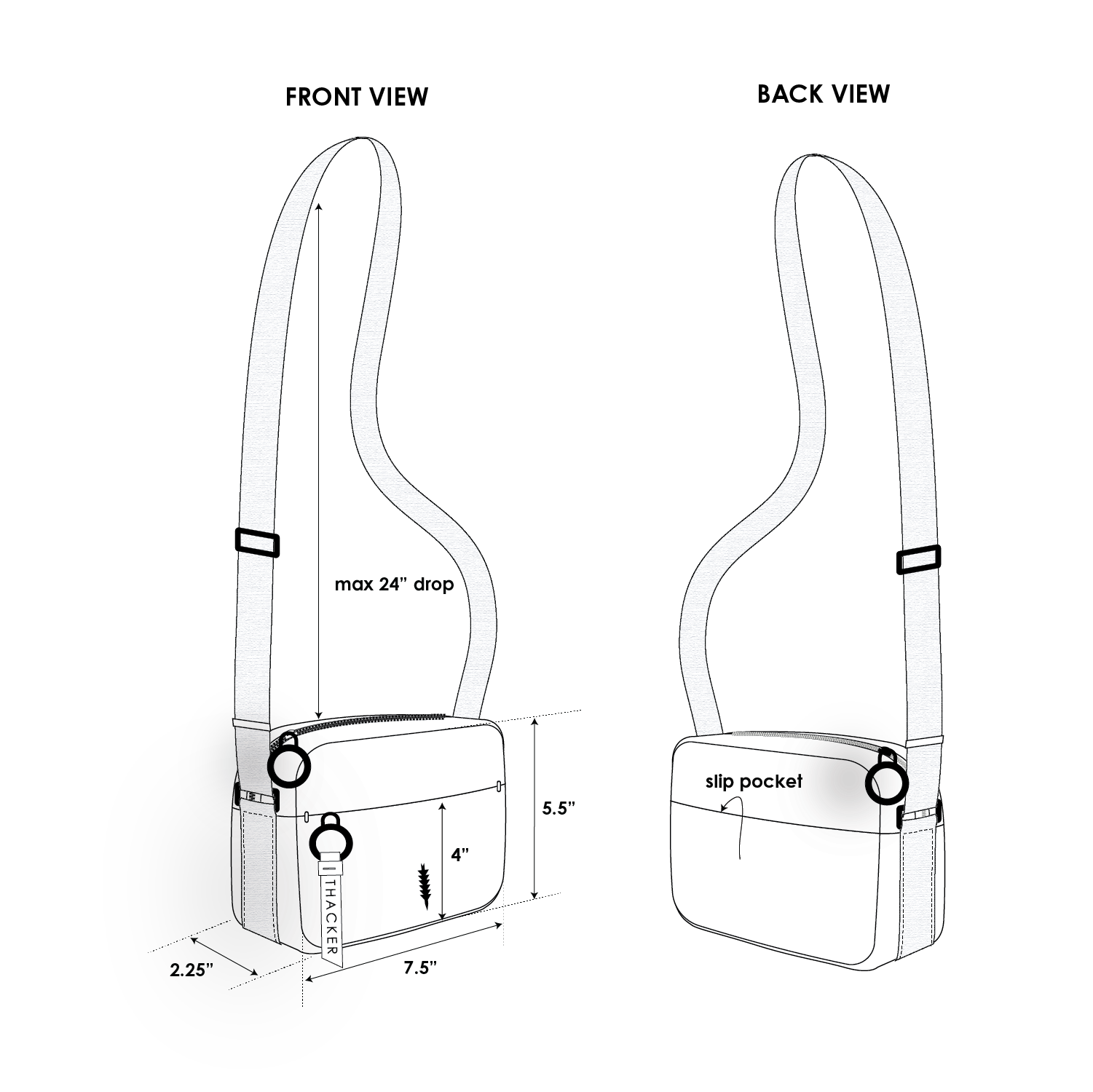Feather camera Belt Bag | Mint Nylon