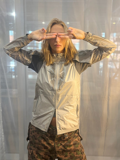 Gyakusou Silver Running Two-Piece Windbreaker