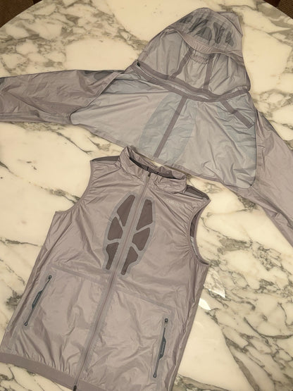 Gyakusou Silver Running Two-Piece Windbreaker