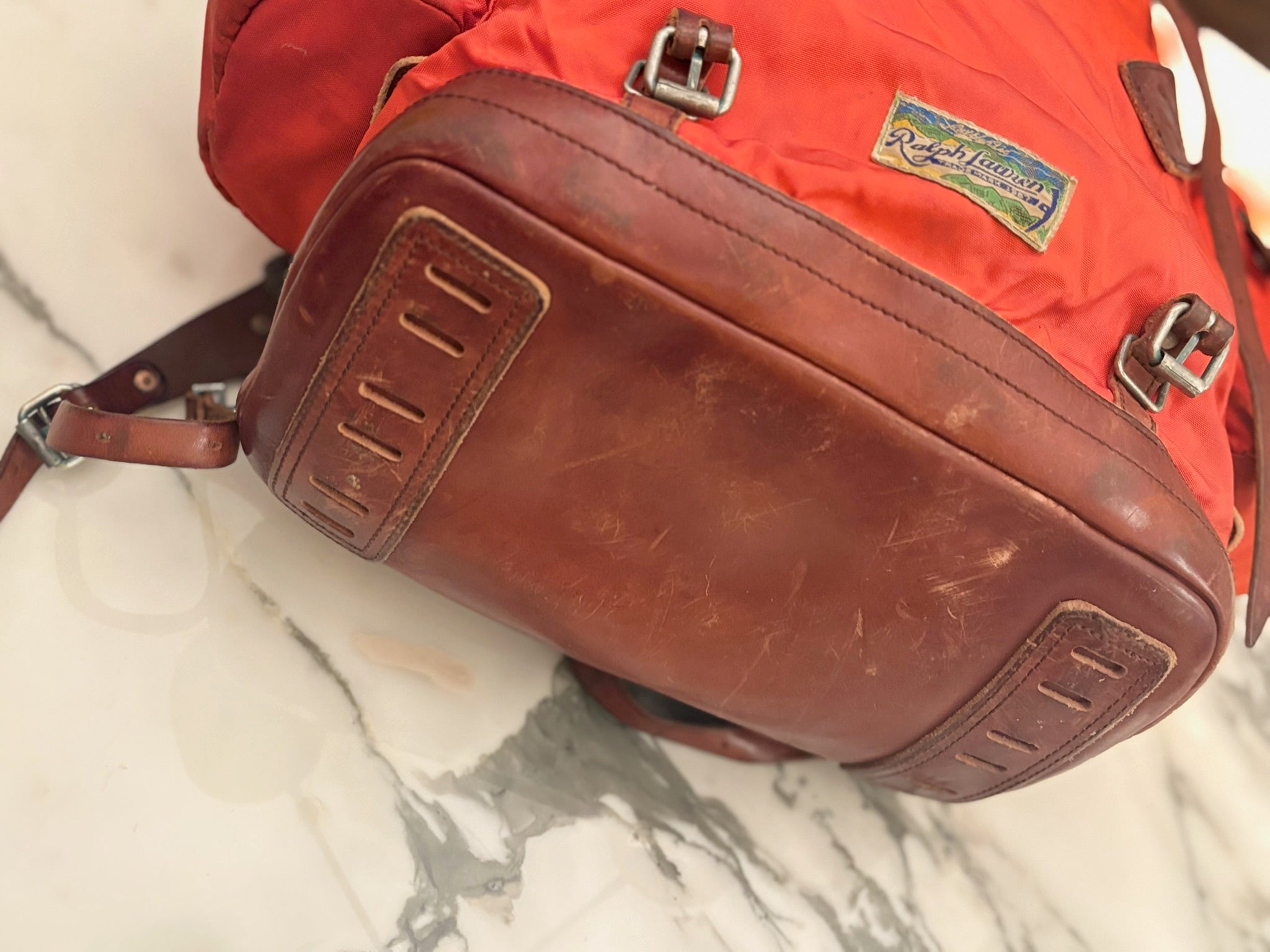 Ralph Lauren Nylon/Leather Mountaineering Backpack – THACKER