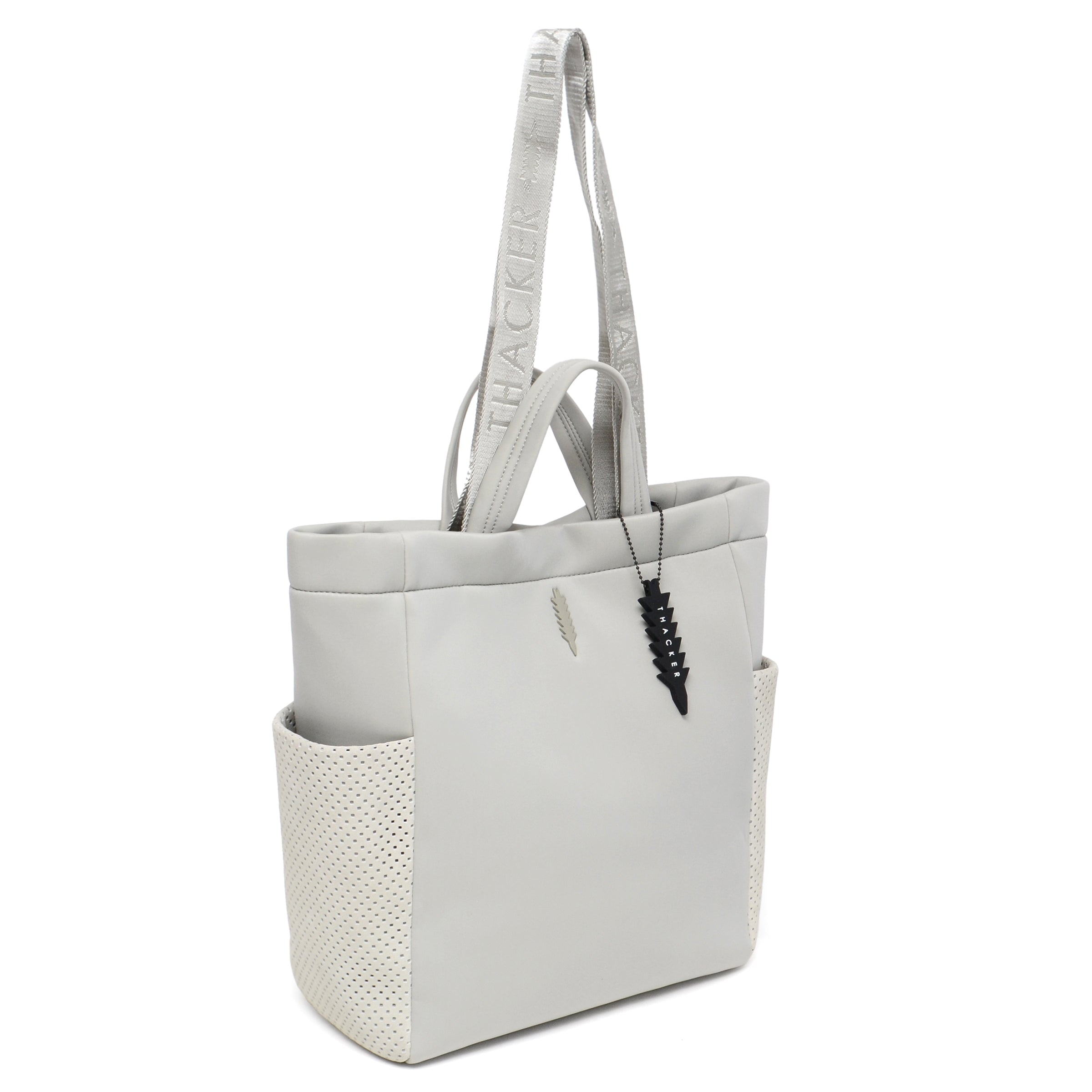 Cocoon Day Tote | Perforated Suede Grey