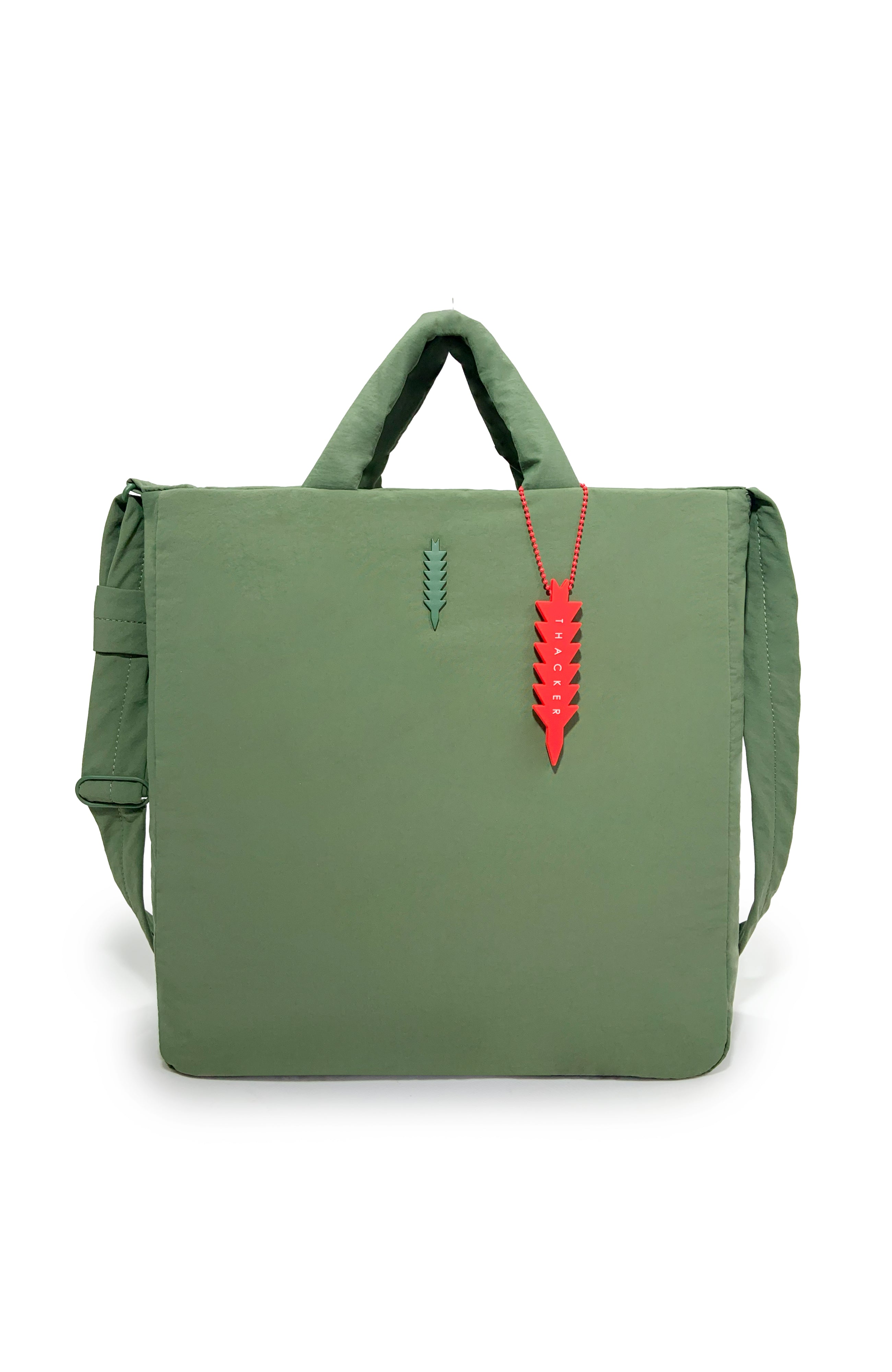 Cloud Messenger Tote | Forest
