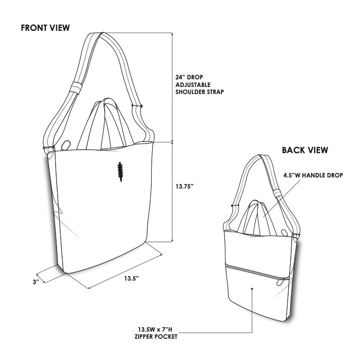 Cloud Messenger Tote | Black