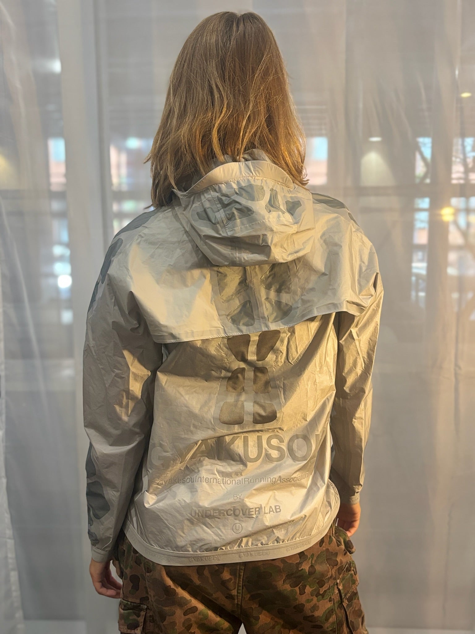 Gyakusou Silver Running Two-Piece Windbreaker