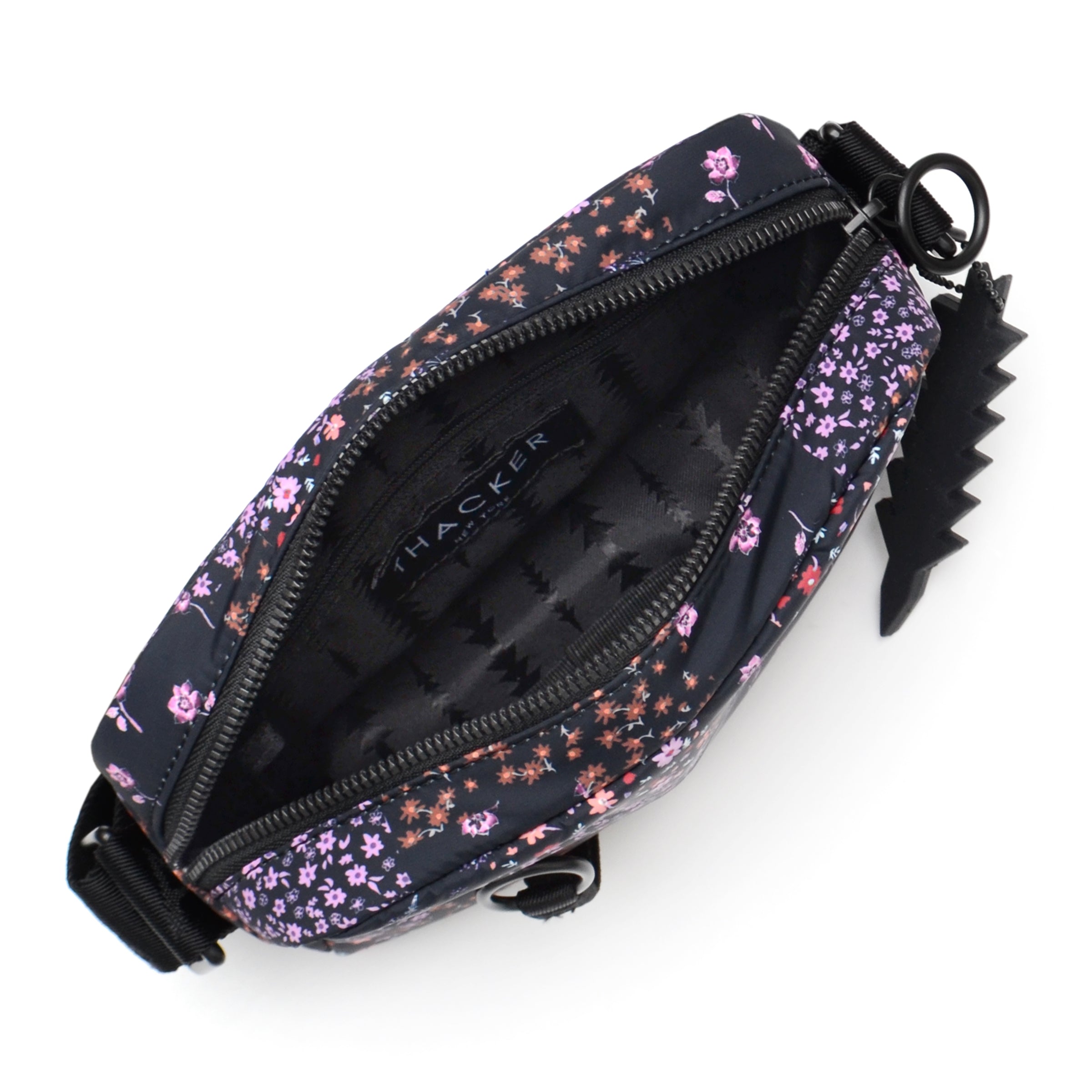 Feather camera Belt Bag | Black Rose Nylon