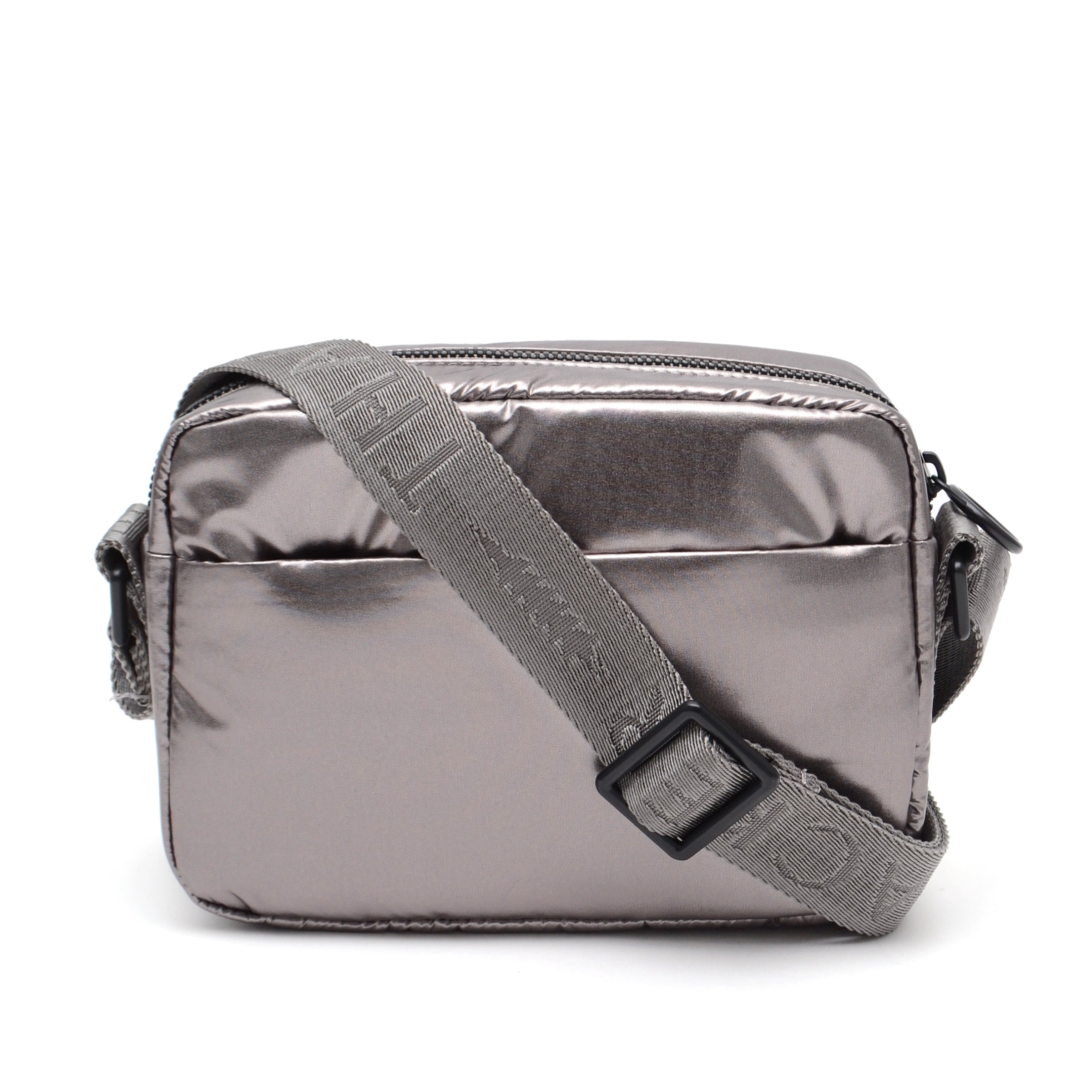 Feather Camera Belt Bag | Pewter Nylon