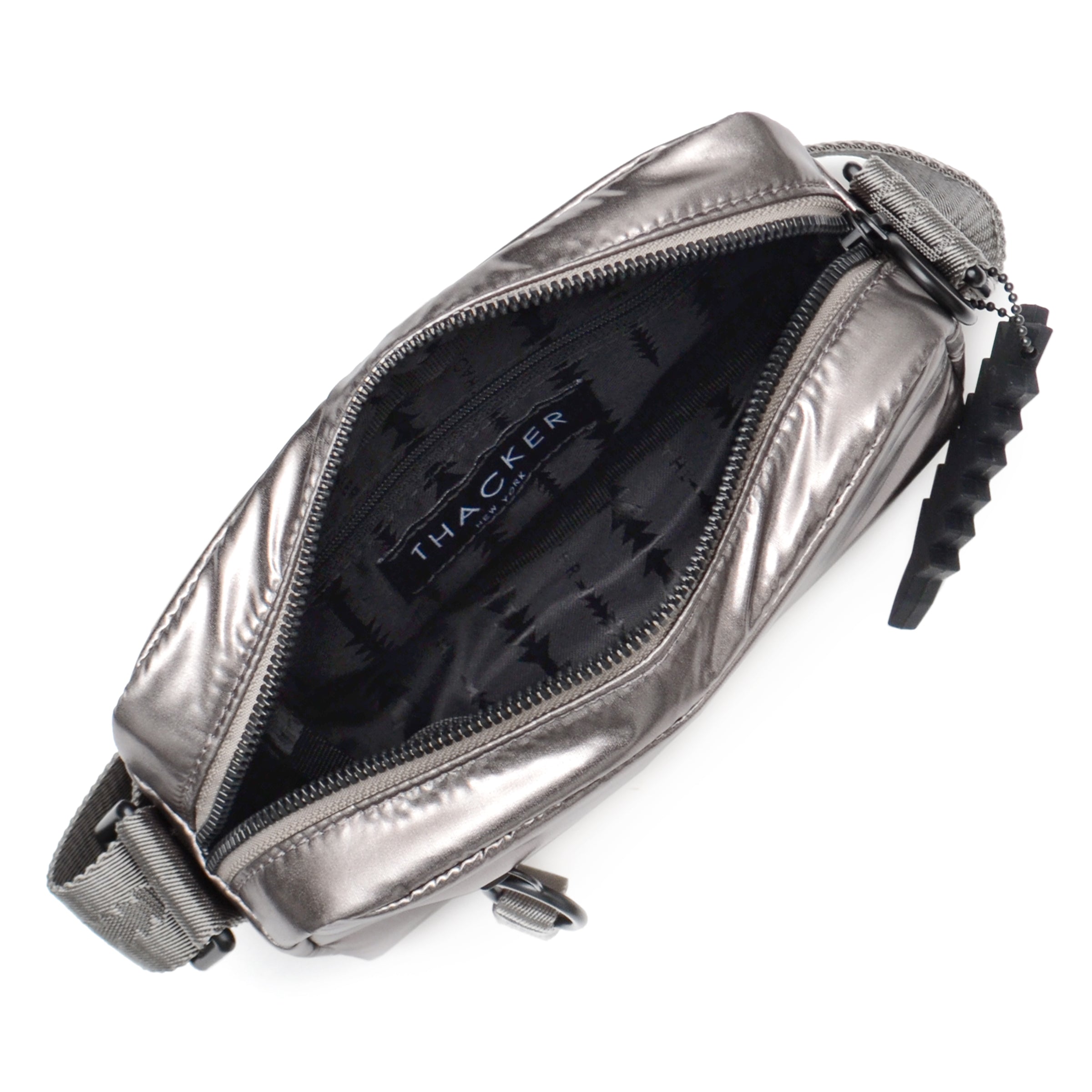 Feather Camera Belt Bag | Pewter Nylon