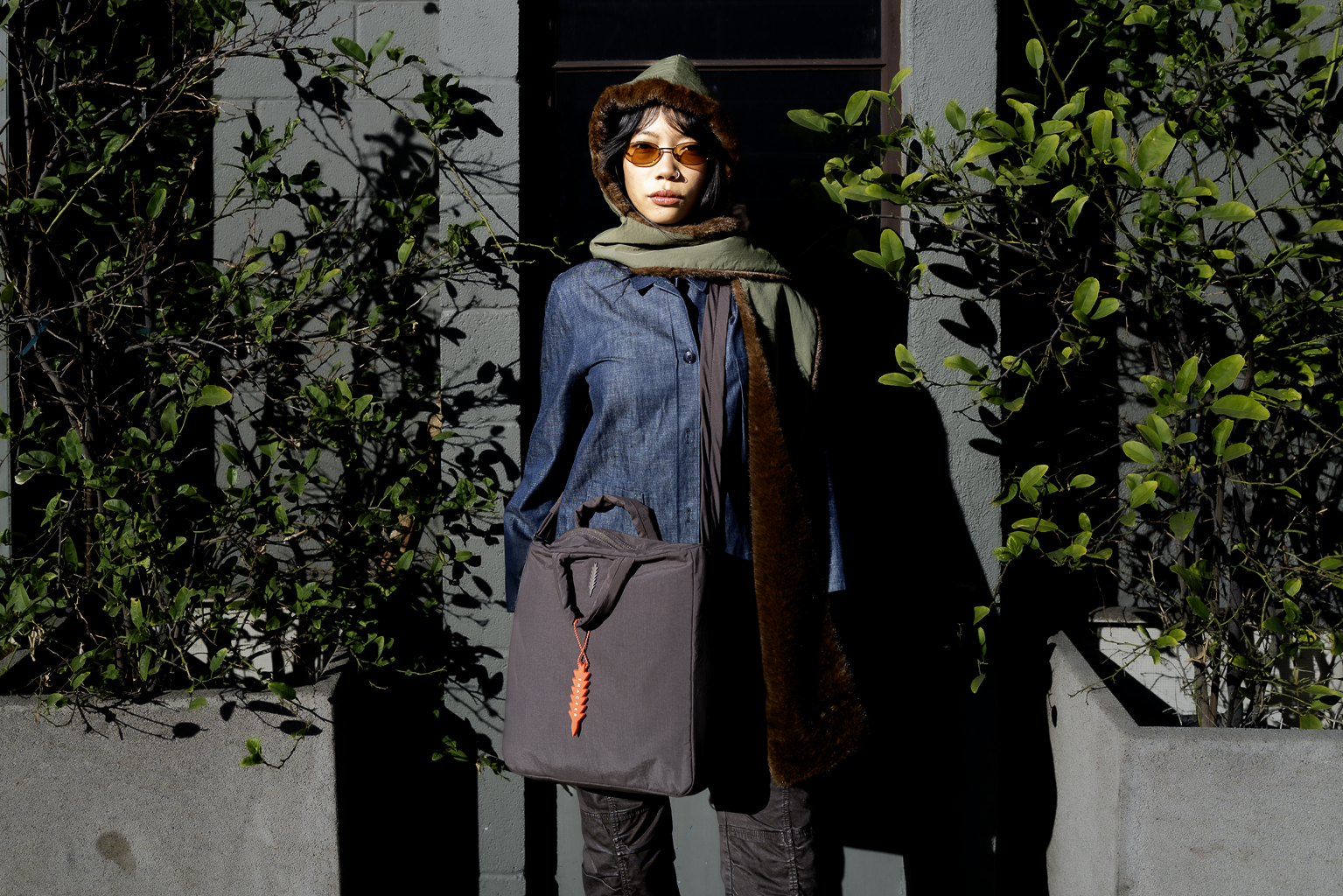 Strata Hooded Scarf | Forest