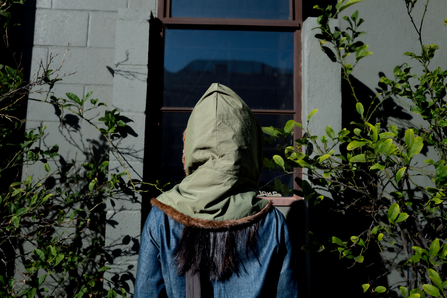 Strata Hooded Scarf | Forest