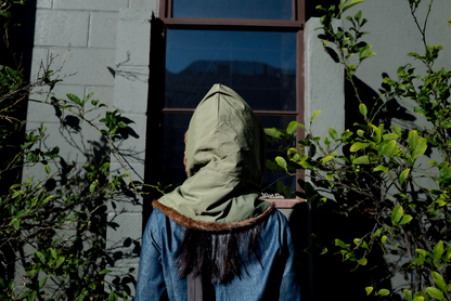 Strata Hooded Scarf | Forest