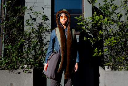 Strata Hooded Scarf | Forest