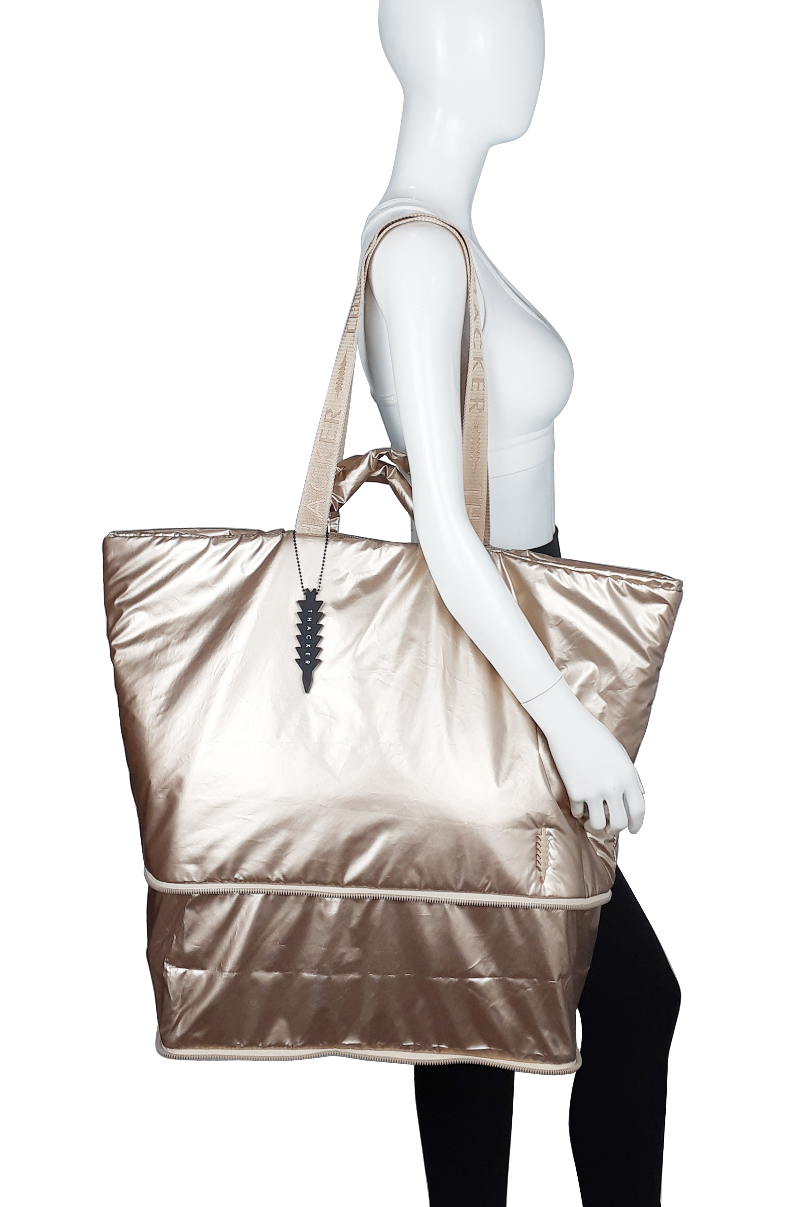 Feather Expedition Tote | Champagne