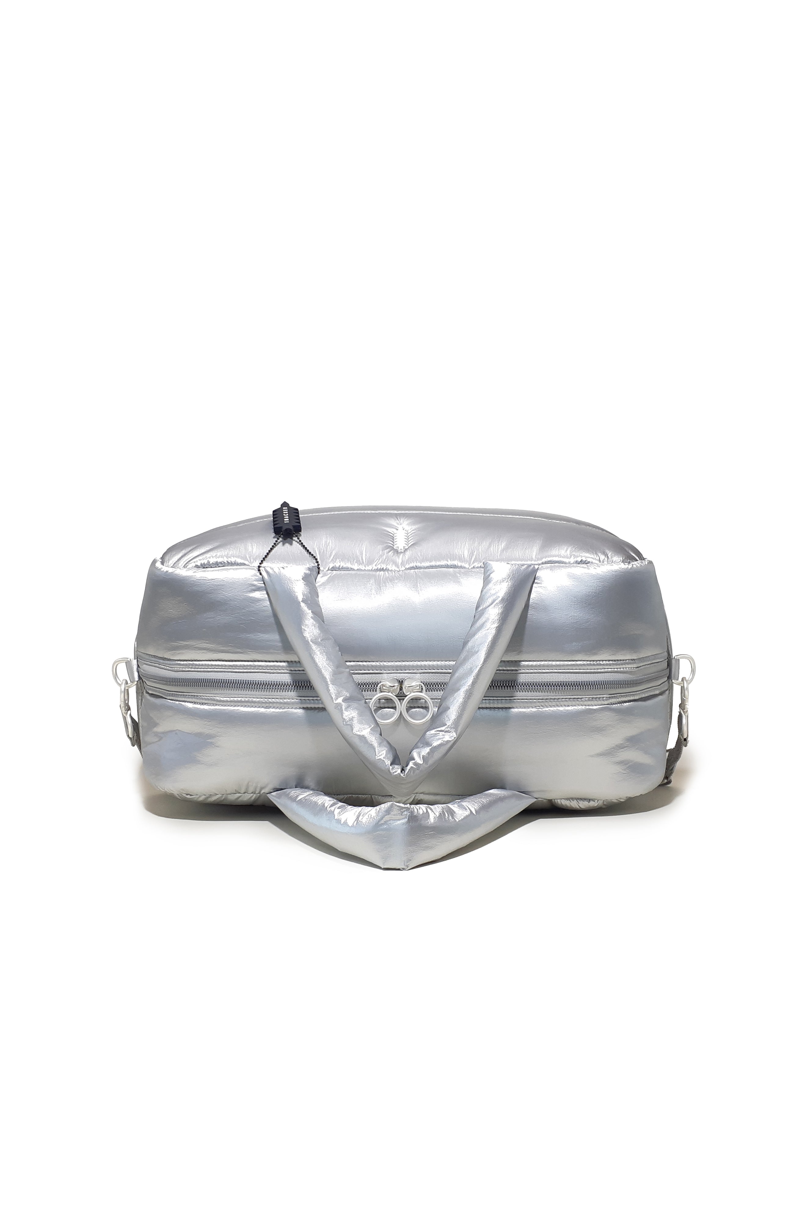 Feather Escape Duffle | Matte Silver Nylon