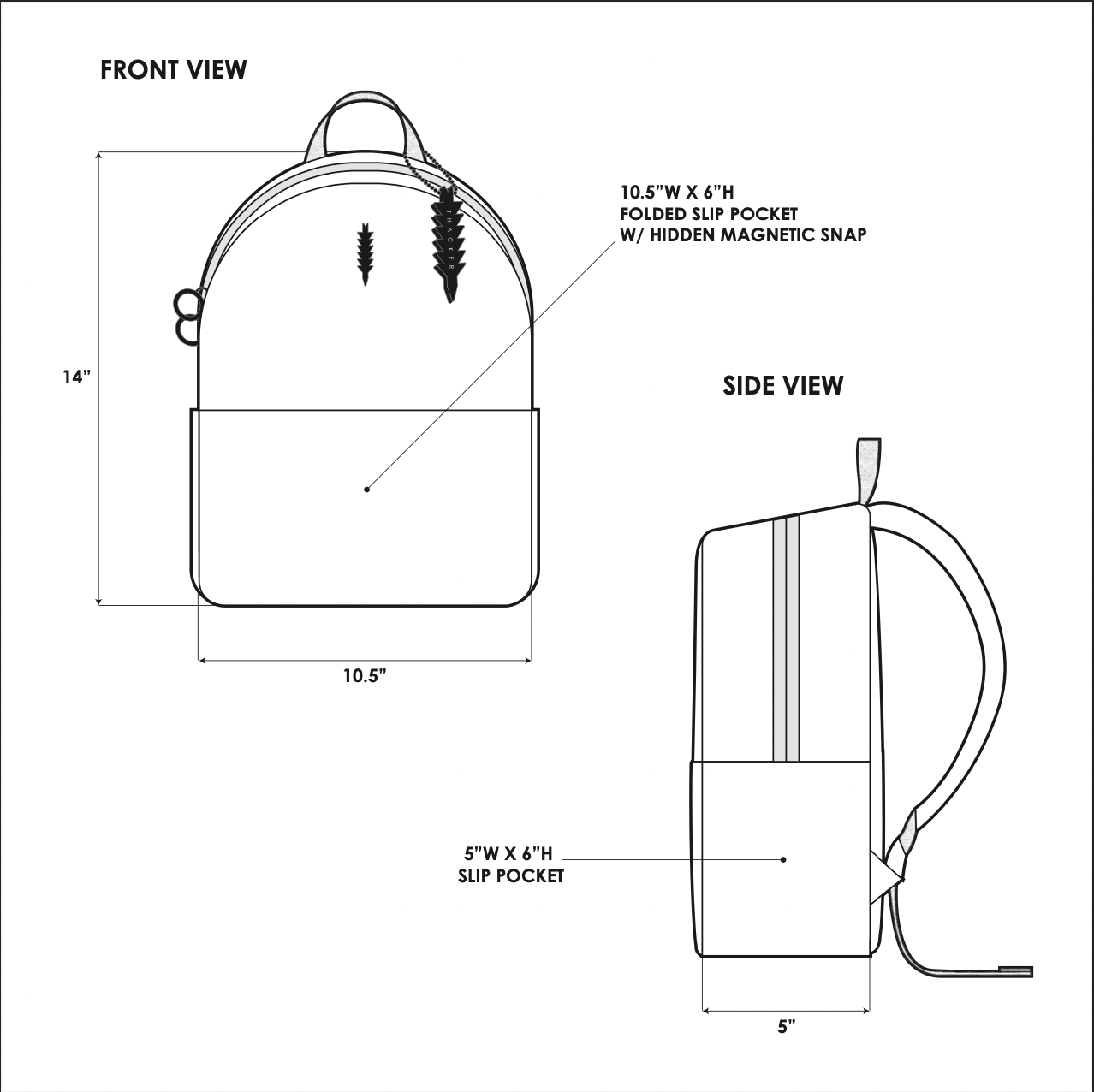Cocoon Day Pack with Side Pockets | Black